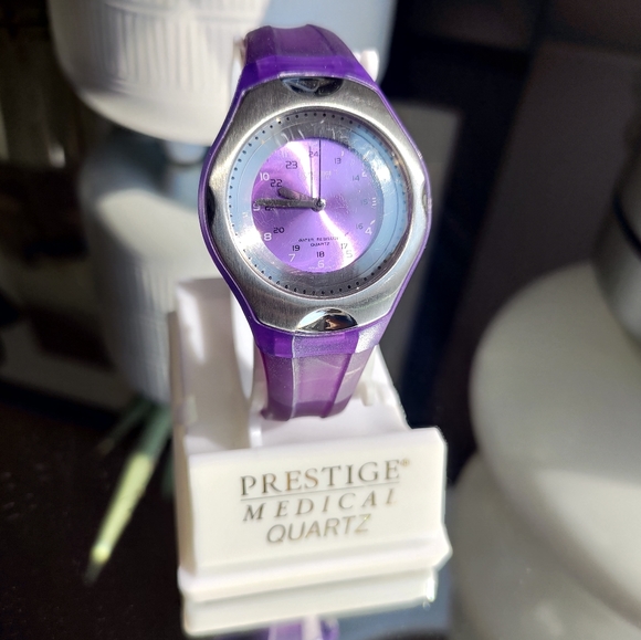 Purple Jelly Style Prestige Medical Nurse Watch Stainless Steel Bezel in - Picture 8 of 10
